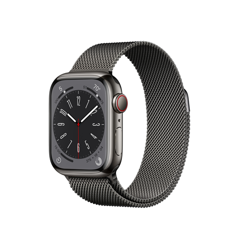 Смарт-часы Apple Watch Series 8 GPS + Cellular 41mm Graphite S. Steel Case w. Milanese Loop Graphite (MNJL3/MNJM3)  Фото №0