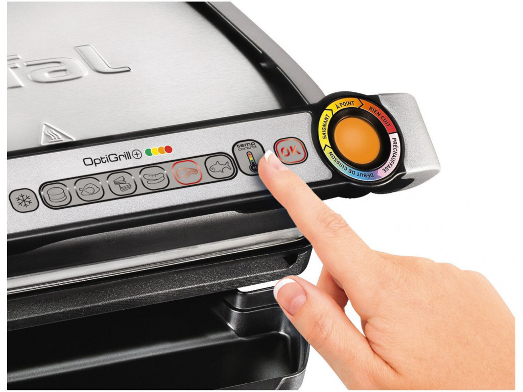 Електрогриль притискний Tefal OptiGrill+ GC712D12  Фото №4