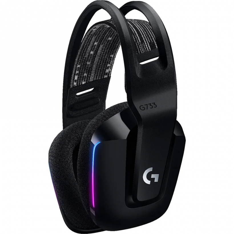 Компьютерная гарнитура Logitech G733 Lightspeed Wireless Black (981-000864)  Фото №0