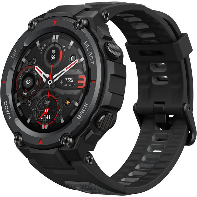 Смарт-часы Amazfit T-Rex Pro Meteorite Black  Фото №0