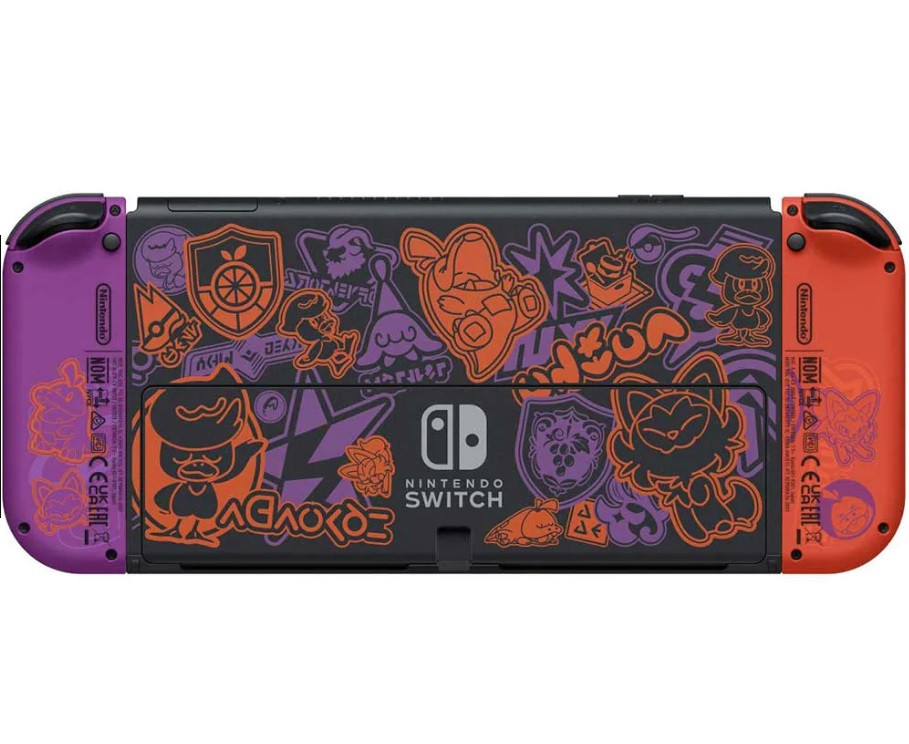 Игровая приставка Nintendo Switch OLED Pokemon Scarlet &amp; Violet Edition (Joy-Con Red/Violet)  Фото №0