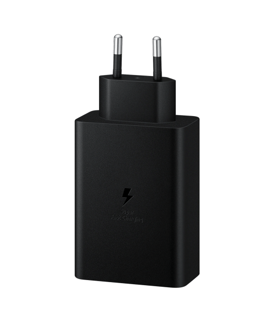 Сетевое зарядное устройство Samsung 65W Power Adapter Trio w/o cable Black (EP-T6530NBEG)  Фото №0