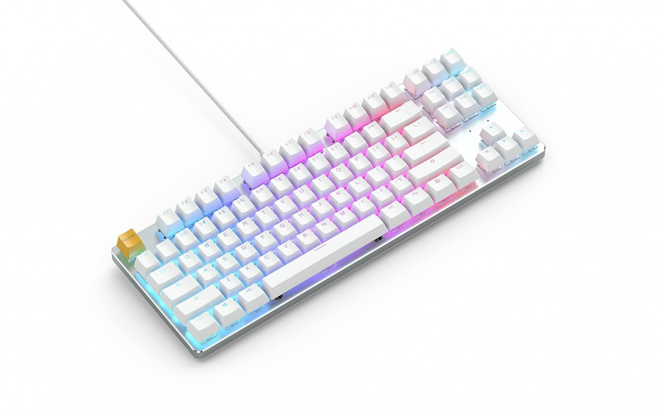 Клавиатура Glorious GMMK TKL White (GLO-GMMK-TKL-BRN-W)  Фото №1